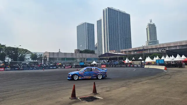 Indonesia Drift Series (IDS) 2023 Putaran Kedua Kembali Diwarnai Drifter Wanita (Arief A/Liputan6.com)