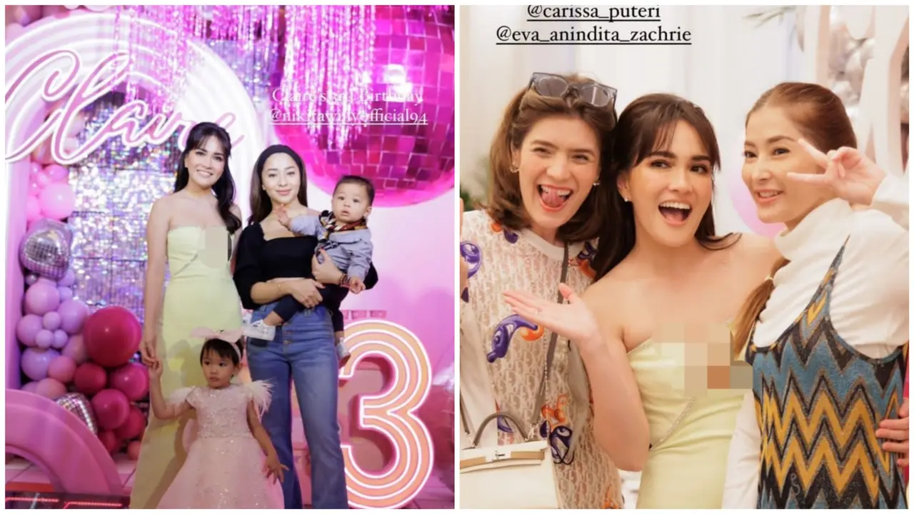 Meriahnya pesta ulang tahun ke-3 Claire Herbowo putri Shandy Aulia (Foto: Instagram shandyaulia)
