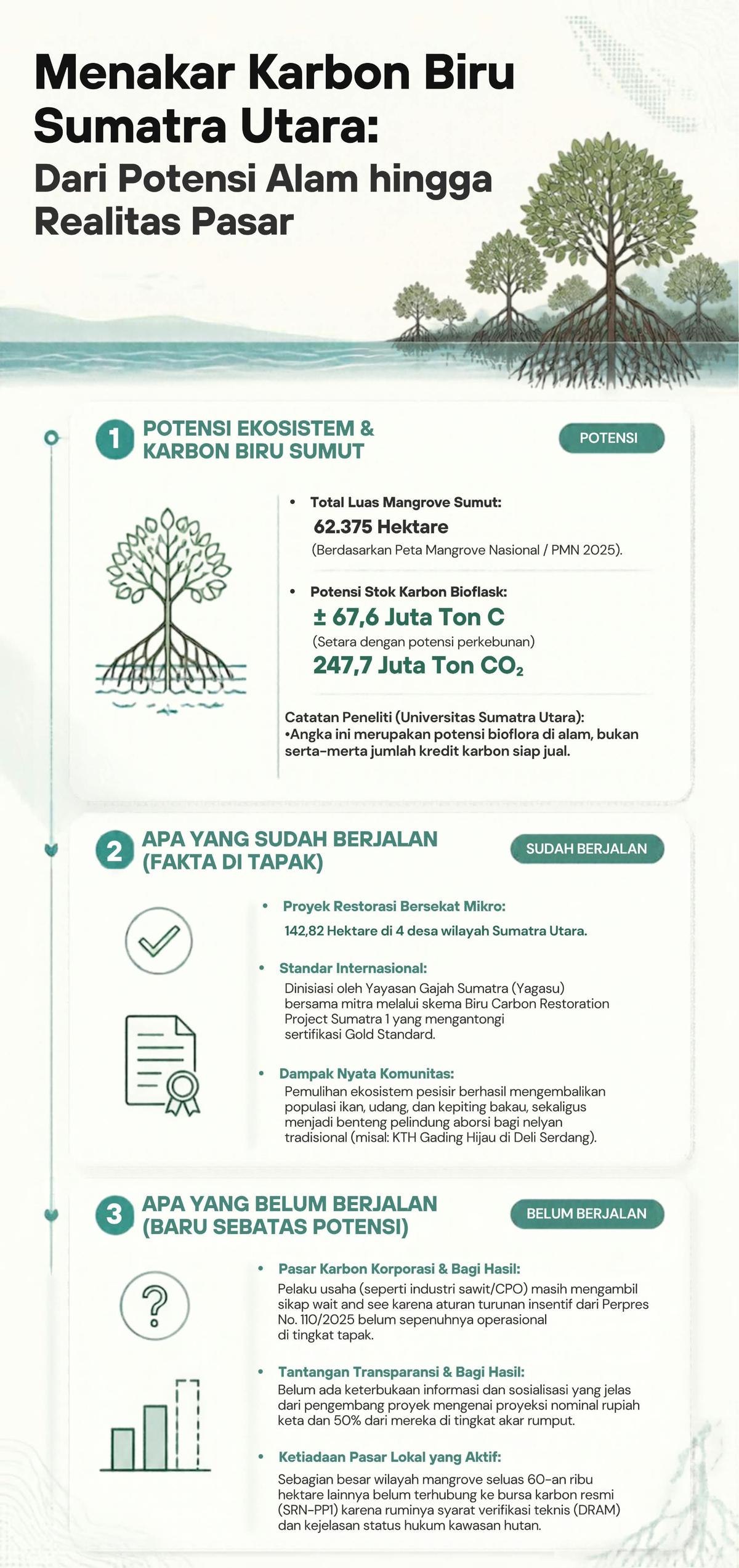 Potensi Perdagangan Karbon Biru di Sumut. (merdeka.com/uga andriansyah).
