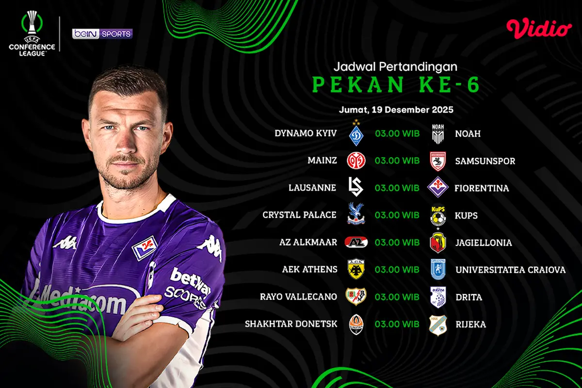 Saksikan UECL pekan ke-6 eksklusif di Vidio. (dok. vidio.com)