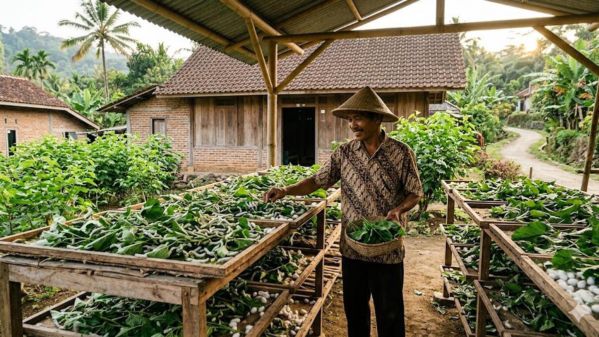 Ternak Ulat Tanpa Kandang Khusus Cocok untuk Pemula, Ini Cara Budidaya Ulat Sutra