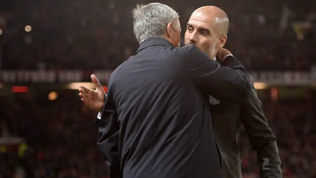 Jose Mourinho dan Pep Guardiola