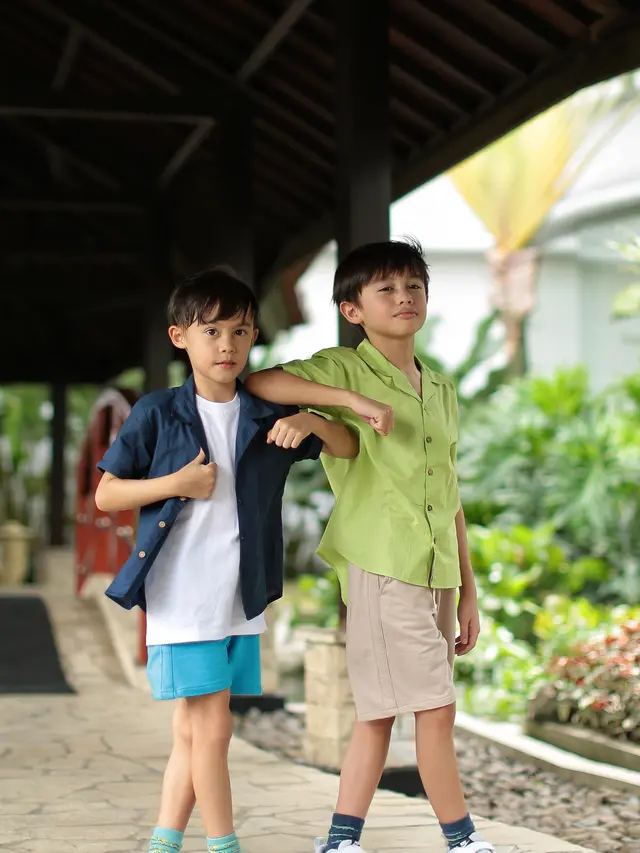 Foto liburan keluarga