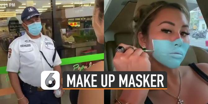 VIDEO: Viral Bule Gunakan Make Up Mirip Masker Kelabui Satpam, Akhirnya Ditangkap