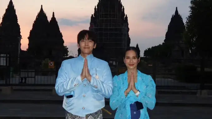 Ji Chang Wook dan Pevita Pearce bertemu di Prambanan. [@pevpearce]