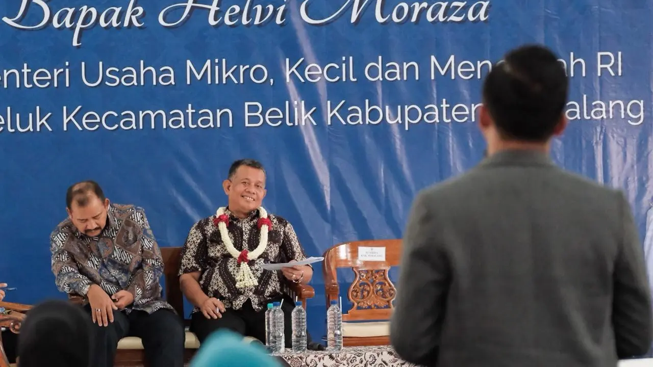 Wamen Helvi saat meninjau program Help Me Grow di Desa Beluk, Kecamatan Belik, Kabupaten Pemalang, Jawa Tengah, Jumat (24/10)