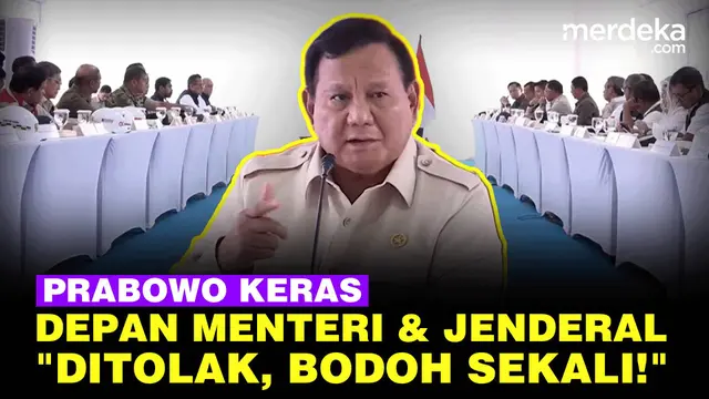 Keras! Prabowo Bantah Tolak Bantuan Bencana Sumatera Depan Menteri & Jenderal: Bodoh Sekali!