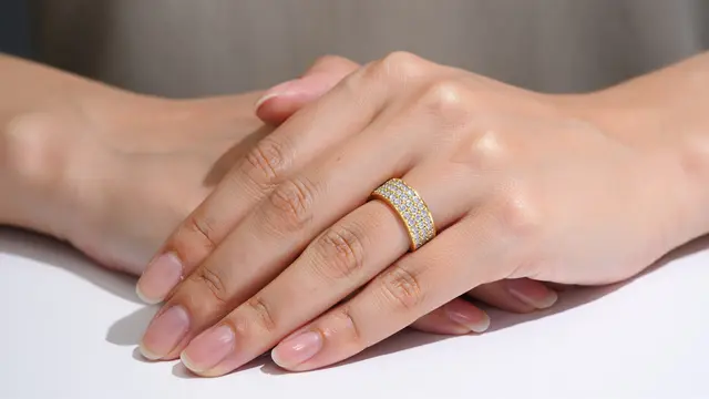 Model Cincin Berlian Emas Kuning/Ilustrasi AI