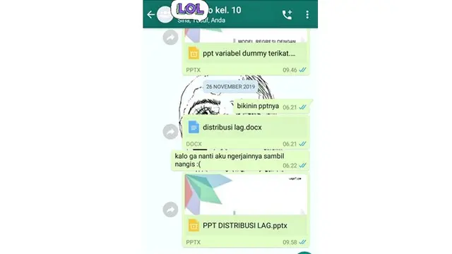 5 Chat Kerja Kelompok Ini Kasihan Banget, Bikin Geregetan
