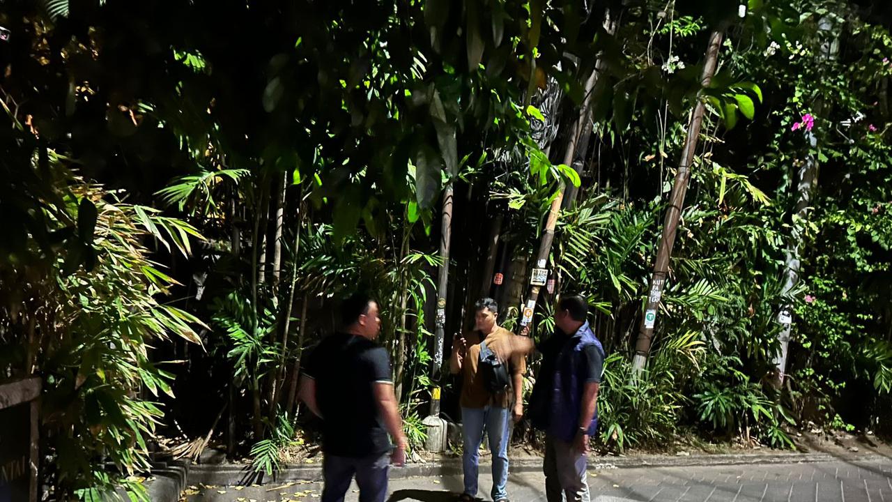 Tangkapan layar pelaku jambret dan foto tkp dari Polresta Denpasar.