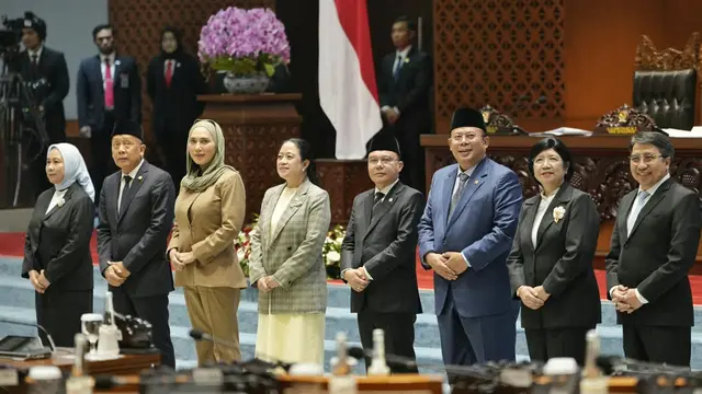 Rapat Paripurna DPR ke-4 Masa Persidangan I Tahun Sidang 2026-2027 menetapkan Destry Damayanti sebagai Gubernur Bank Indonesia, Selasa (1/9/2026). (Foto: Istimewa)