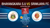 Bhayangkara Surabaya United Vs Sriwijaya FC (Liputan6.com/Abdillah)