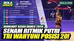 Highlight Senam Ritmik Putri Asian Games 2026, Tri Wahyuni Tempati Posisi 20