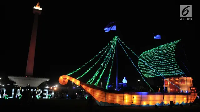 Gemerlap Festival of Light Monas Sambut HUT ke-74 RI