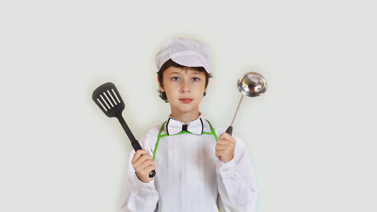 Ilustrasi Anak Memasak