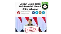 Cek Fakta Pulau Maluku diambil China