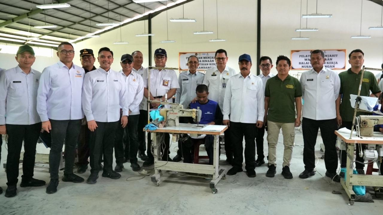 Sinergi Kemenimipas dan BRI, BLK Nusakambangan Siapkan Warga Binaan Berdaya Saing