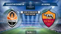 Susunan Pemain Shakhtar Donetsk Vs AS Roma