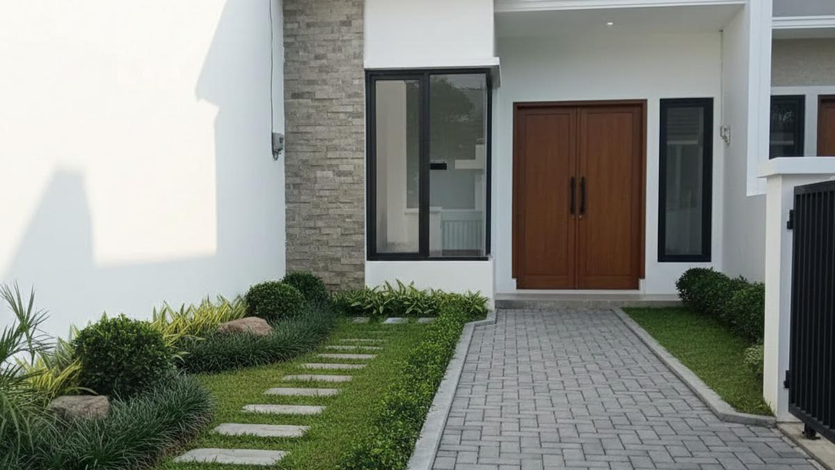 15 Model Taman Depan Rumah Minimalis Lahan Sempit, Solusi Area Mungil