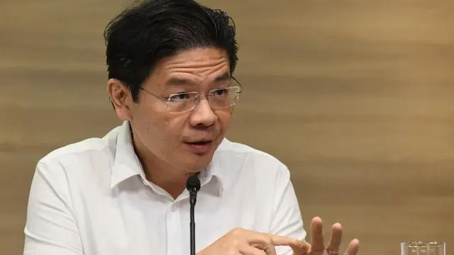 Menteri Keuangan Lawrence Wong yang disebut-sebut bakal menggantikan PM Singapura. (AFP)
