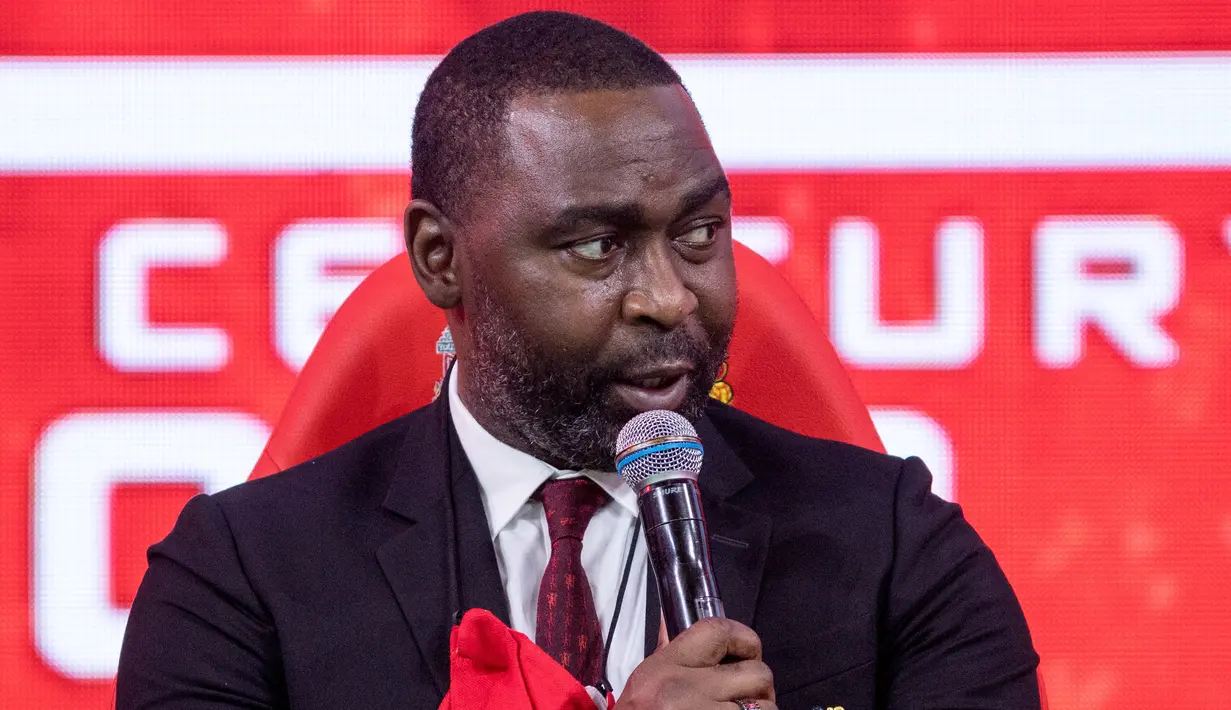 Andy Cole. Eks striker Inggris berusia 51 tahun yang telah pensiun pada November 2008 ini menjadi pemain dengan catatan gol terbanyak pada musim debutnya di Pemier League Liga Inggris. Andy Cole total mencetak 34 gol dari 40 laga pada musim 1993/1994 saat ia menjalani musim pertamanya di Premier League Liga Inggris sekaligus musim keduanya bersama Newcastle United sebagai tim promosi saat itu. (AFP/Jack Taylor)