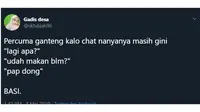 5 Cuitan Percuma Ganteng Ala Netizen Ini Bikin Senyum Geli (sumber: twitter.com/skhdijah)