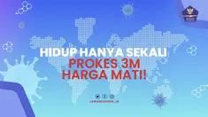 Covid-19 masih jadi ancaman serius di tanah air. Masyarakat diimbau untuk terus disiplin jalankan prokes khususnya saat sambut perayaan Idul Adha.