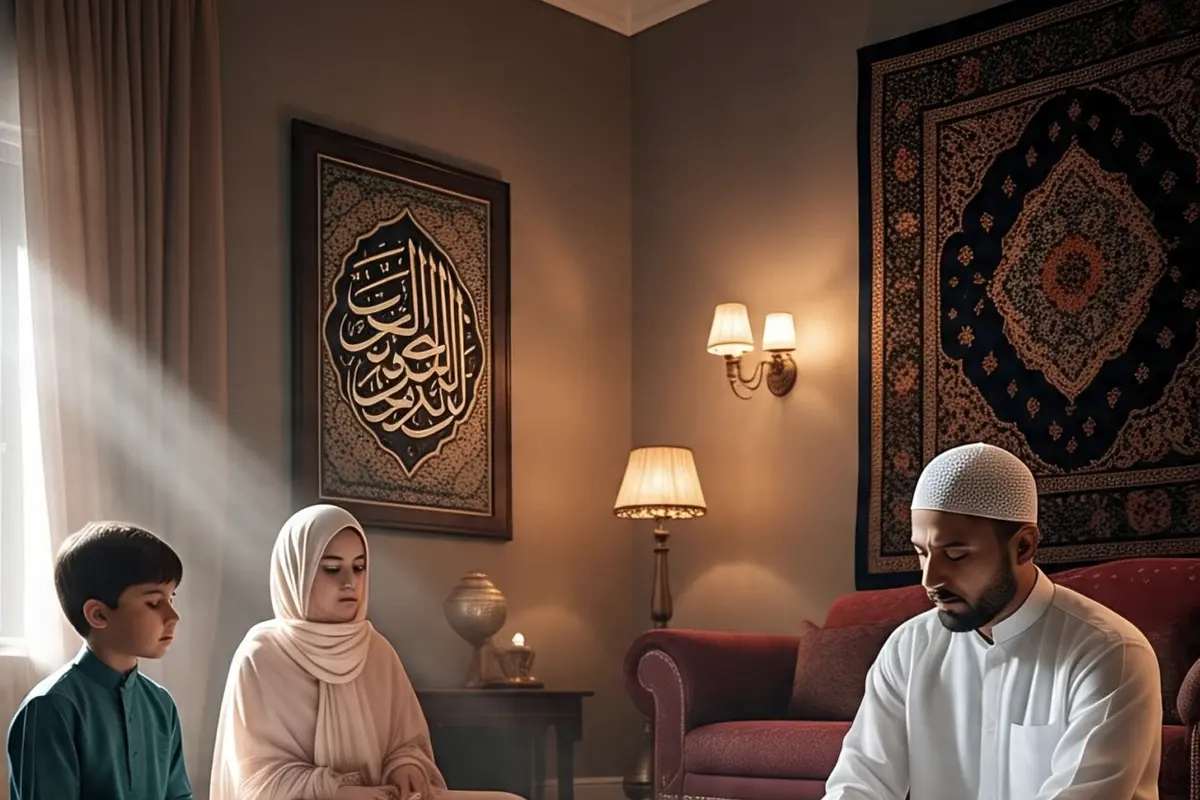 Ruang Keluarga Islami (Created by Meta AI)