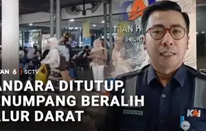 Bandara Ditutup, Penumpang Beralih Jalur Darat