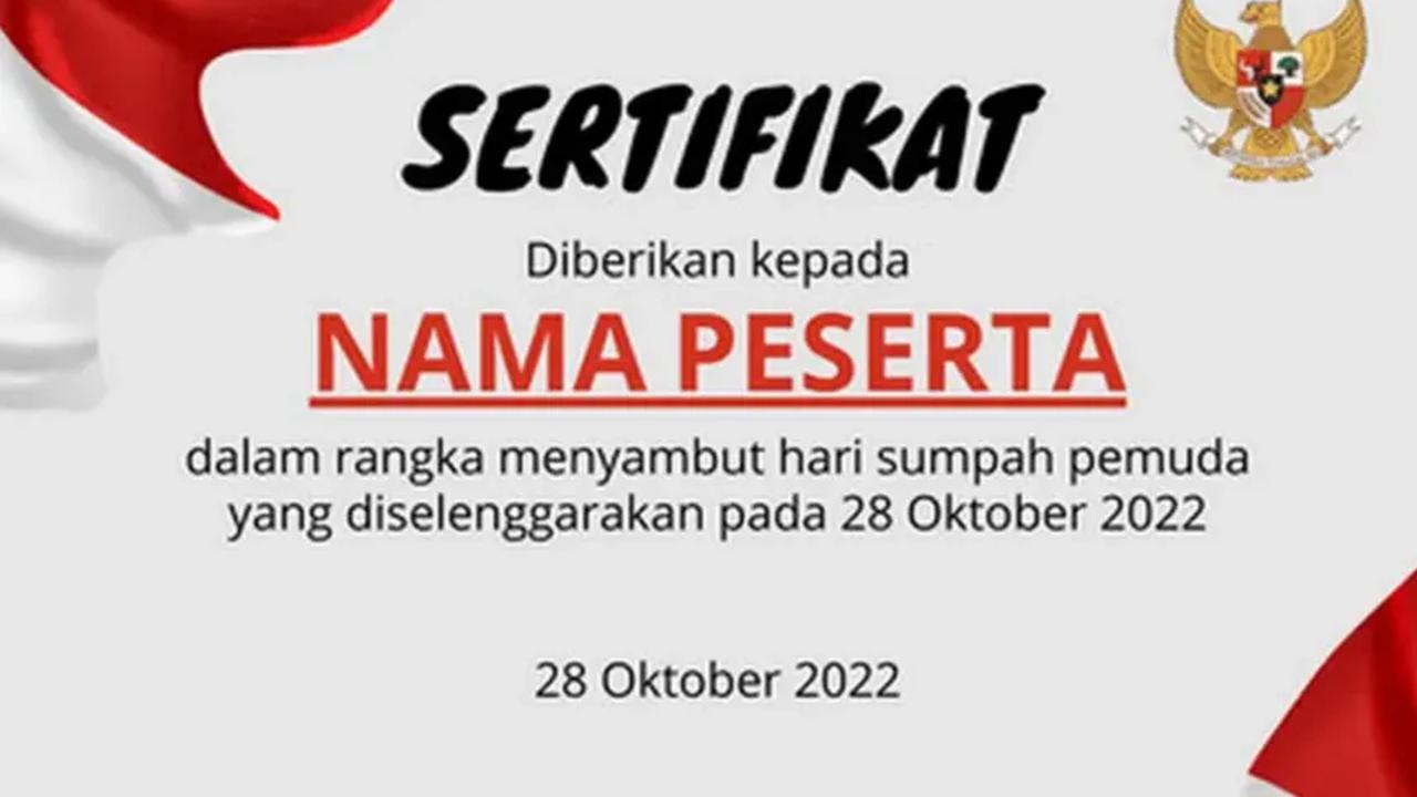 2. Pilih Template Piagam Penghargaan