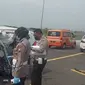 Kondisi mobil Vanessa Angel usai kecelakaan di Tol Nganjuk. (Sumber: Merdeka)