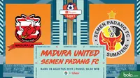 Live Streaming Madura United Vs Semen Padang, Momen Kebangkitan Urang Awak