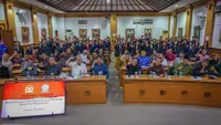 Ketua DPD RI AA LaNyalla Mahmud Mattalitti saat di Universitas Udayana Bali. (Istimewa)