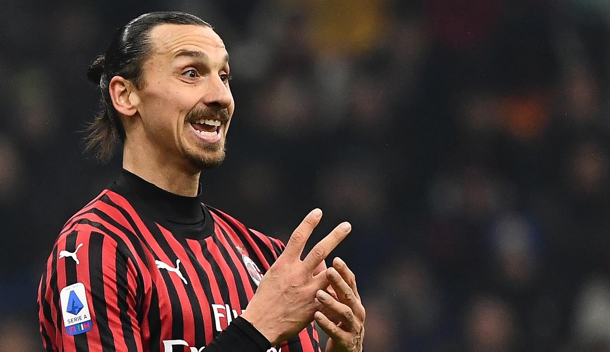 Zlatan Ibrahimovic (120 laga di Champions) - Ibrahimovic mempunyai catatan 120 kali bermain di Liga Champions dengan beragam klub yang berbeda. Namun, pemain asal Swedia ini sama sekali belum pernah meraih gelar juara Liga Champions. (AFP/Marco Bertorello)