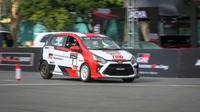 Toyota Agya GR Sport tampil maksimal di seri pembuka Kejurnas Slalom 2023 (Adrenal Rio)