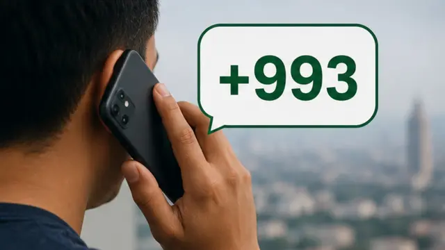 Menelpon Kode +993 dari Indonesia
