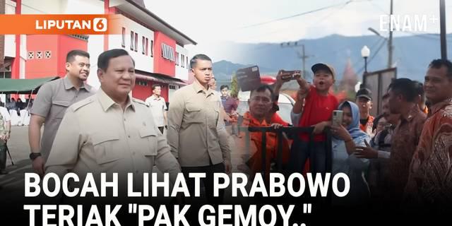Kejutan Bocah Lihat Prabowo Tunjuk-Tunjuk Teriak "Pak Gemoy-Pak Gemoy"