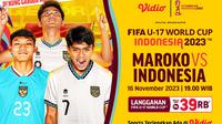 Link Nonton Piala Dunia U17 Indonesia vs Maroko di Vidio. (Sumber: dok .vidio.com)