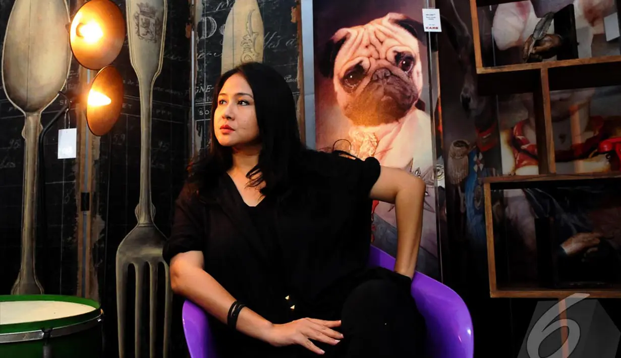 Ria membocorkan rahasianya untuk tetap bugar saat Ramadan yaitu dengan tidak memakan gorengan, Jakarta, Sabtu (19/07/2014) (Liputan6.com/Andrian M Tunay)