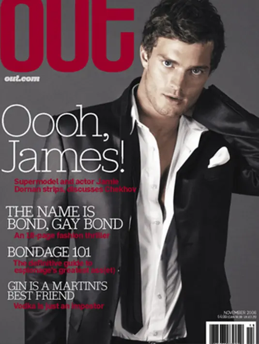 Saat menjadi cover majalah pun, Jamie Dornan selalu menunjukan dirinya seksi. (Via Eonline.com/sry)