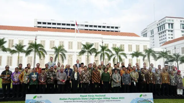 Pemerintah menggelar Rakernas Komite Pengarah Badan Pengelola Dana Lingkungan Hidup (BPDLH) Tahun 2022 dengan tema Penguatan Aksi Bersama Untuk Pendanaan Lingkungan Hidup Berkelanjutan. (Dok Kemenko Perekonomian)