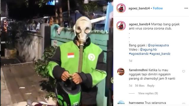 Aksi Ojol Cegah Virus Corona Bikin Geleng Geleng Kepala Otomotif Liputan6 Com