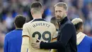 Duel Brighton & Hove Albion kontra Chelsea menjadi ajang reuni yang menyakitkan bagi Graham Potter. Dia kalah melawan mantan klub yang dibesarkannya. (AP/Kirsty Wigglesworth)