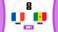 Timnas Prancis Vs Timnas Senegal di Piala Dunia 2026. (Bola.com/Dok.Bola.com).