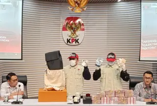 KPK menetapkan enam orang sebagai tersangka dalam kasus dugaan korupsi importasi di lingkungan DJBC Kemenkeu. (Liputan6.com/Rifqy Alief Abiyya)