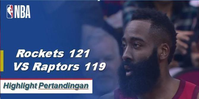 Cuplikan Hasil Pertandingan NBA : Rockets 121 VS Raptors 119
