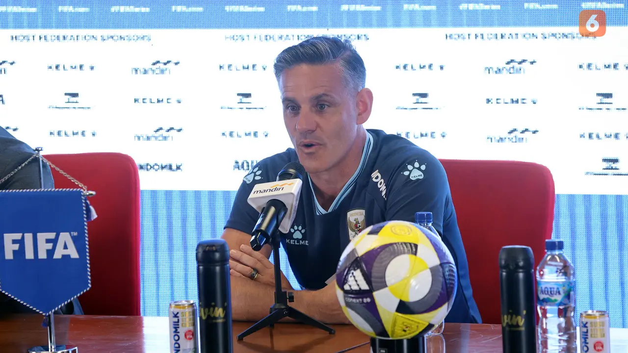Foto: Elkan Baggott Dampingi John Herdman dalam Konferensi Pers Timnas Indonesia Jelang FIFA Series 2026