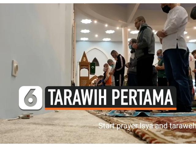 Video Tarawih Pertama Di Masjid Soeharto Di Bosnia Ramadan Liputan6 Com