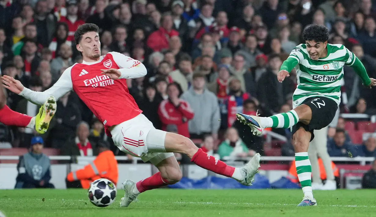 Meski performa tidak sepenuhnya meyakinkan, pasukan Mikel Arteta tetap berhasil mengamankan hasil yang dibutuhkan. Lini pertahanan tampil solid untuk menjaga keunggulan agregat hingga peluit akhir. (AP Photo/Kin Cheung)