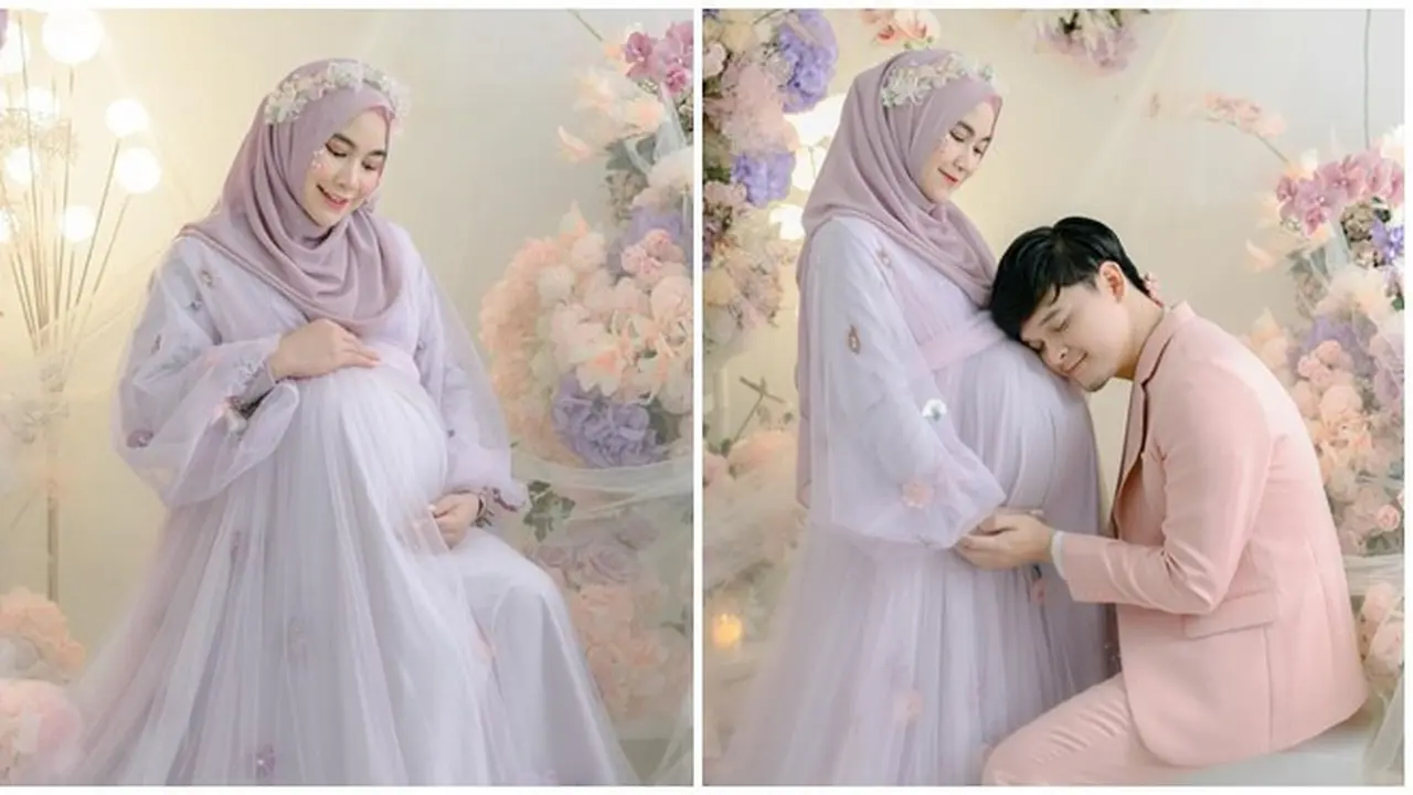 8 Gaya Maternity Shoot Anisa Rahma dan Anandito, Tampil Menawan